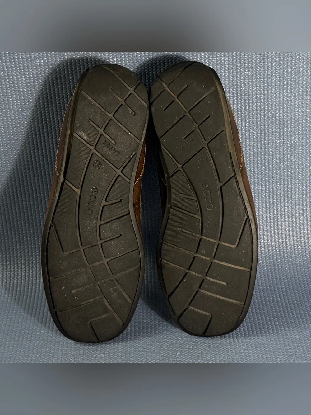 Ecco Driving Loafers Leather Slip On Brown Shoes Men’s Size 7.5 US 41 EU